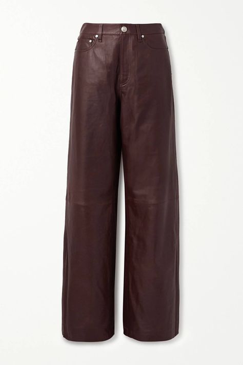 Leather Pant Outfits, Dark Academic, Brown Leather Pants, Leather Pants Outfit, Structured Jacket, Brown Jeans, Brown Shade, Belt Brown, Leather Pant