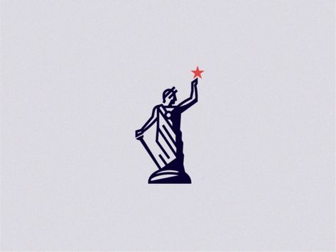 Goddess of Liberty by Andrew Moliski on Dribbble Liberty Logo, Character Logo, Logo Character, Design Your Own Logo, Program Ideas, Own Logo, Line Icon, Silver Spring, Professional Logo