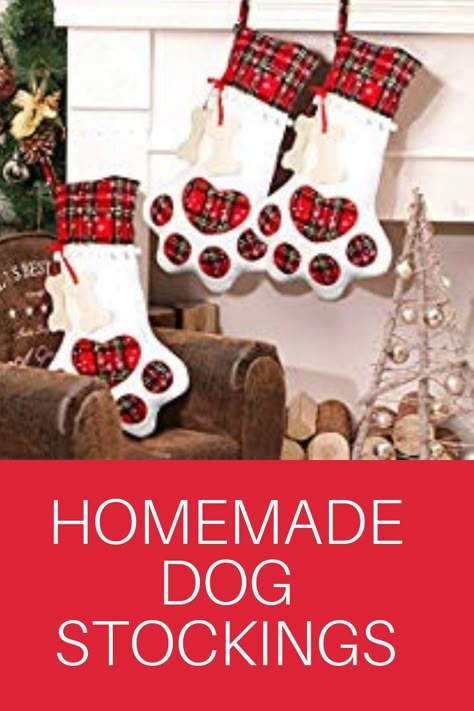 Dog Stockings Christmas Diy, Dog Christmas Stocking Pattern, Dog Stockings Christmas, Christmas Stocking Ideas, Kids Christmas Stocking, Stockings Diy, Christmas Stockings Sewing, Cat Christmas Stocking, Crochet Christmas Stocking Pattern