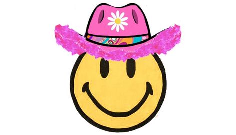 The cutest new design on redbubble, it feels like my literal brand. Enjoy a classic smiley face in the cutest pink cowgirl hat! Pink Cowgirl Hat, Pink Cowgirl, Cowgirl Hat, Cowgirl Hats, Feeling Happy, Smiley Face, Happy Quotes, Cute Pink, New Design