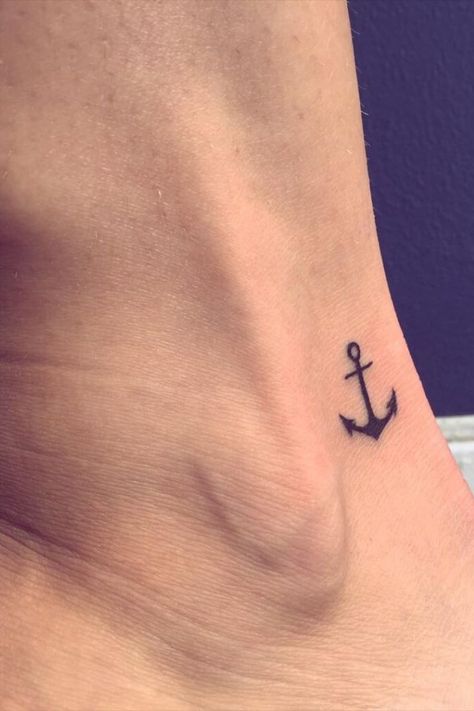 small tattoos for women Small Anchor Tattoos, Small Anchor, Small Tattoos For Women, Meaningful Symbols, Ankle Tattoos For Women, Ankle Tattoo Small, Small Tattoos With Meaning, Anchor Tattoos, Anchor Tattoo