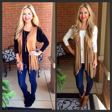 Fringe Vest Outfit, Fringed Vest Outfit, Country Concert Outfit Winter, Concert Outfit Winter, Mens Fasion, Vest Outfit, Fringe Vest, Fur Clothing, Country Concert Outfit