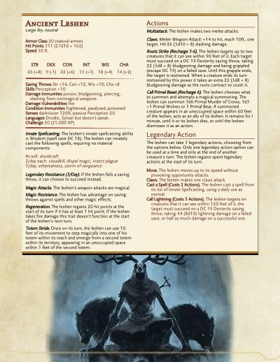 Ancient Leshen: CR 20 Witcher Monsters, Dnd Stats, Dungeon Master's Guide, Dungeons And Dragons 5e, Yennefer Of Vengerberg, Dnd 5e Homebrew, Dnd Dragons, D D Monsters, Dragon Rpg