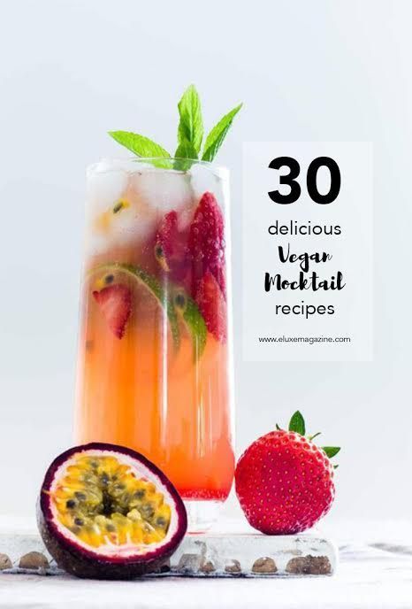 Jug Cocktails, Virgin Cocktail Recipes, Vegan Cocktails, Vegan Drinks Recipes, Easy Alcoholic Drinks, Virgin Cocktails, Cocktail Party Food, Cheap Recipes, Vegan Drinks