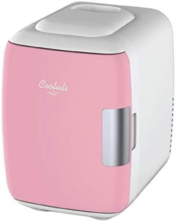 Cooluli Skincare Mini Fridge for Bedroom - Car, Office Desk & Dorm Room - Portable 4L/6 Can Electric Plug In Cooler & Warmer for Food, Drinks, Beauty & Makeup - 12v AC/DC & Exclusive USB Option, Pink Skincare Mini Fridge, Fridge For Bedroom, Electric Cooler, Cool Mini Fridge, Electric Plug, Cheap Skin Care Products, Portable Cooler, Mini Fridges, Amazon Favorites