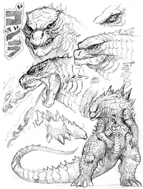 Terror. 07.12.1987.. How To Draw Godzilla, Godzilla Anatomy, Kaiju Drawing, Drawing Godzilla, Godzilla Sketch, Godzilla Drawing, Godzilla Tattoo, Kartu Pokemon, Godzilla Comics