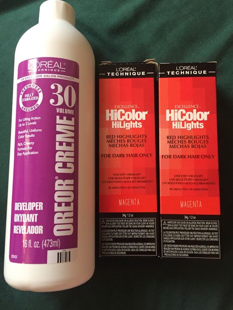 Using L’Oréal technique hicolor in red  also using the 40 development. No bleach needed L’oréal Hicolor Red, Dyed Natural Hair, Red Highlights, Dark Hair, All Pictures, Natural Hair, Beauty Makeup, Shampoo Bottle, Natural Hair Styles
