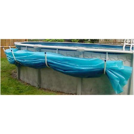 Aboveground Swimming Pool Solar Blanket Cover Saddle - Set of 5 Brackets Pool Solar Cover, Pool Items, Above Ground Pool Cover, Pool Oasis, Solar Pool Cover, Piscina Intex, Pool Storage, Pool Stuff, Outside Pool