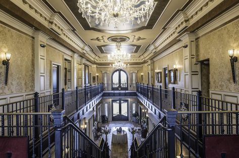 Unusual Southern accommodations. The Kentucky Castle in Versailles, KY.  Image: The Kentucky Castle. See more at styleblueprint.com. Kentucky Castle, Castle Interior, Kimpton Hotels, Majestic Horse, Grand Staircase, Beautiful Hotels, Staircases, Garden View, City Guide