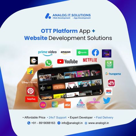 Ott Platforms, Business Inspiration Quotes, Web Development Company, Business Inspiration, Prime Video, A Quote, Website Development, App Development, Be Yourself Quotes