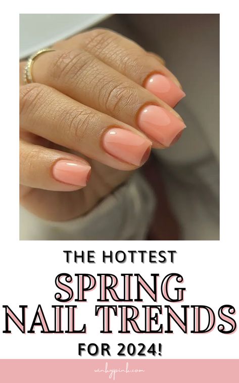 THE HOTTEST NAIL TRENDS FOR SPRING | This post will give the the latest in nail trends for spring 2024! From pastel nail shades and vibrant nail colors, to the best manicure ideas and nail shapes to choose. This post will help you stay on trend for 2024! Nail inspo for spring. Nail ideas for spring. Nails For 2024 Spring, Nail Ideas For Spring 2024, Spring Nail Colors 2024 Trends, Neutral Nails For Spring, Spring 2024 Gel Nail Colors, Sns Spring Nail Colors 2024, Easter Nail Colors 2024, Spring Dip Powder Nails 2024, Spring 2024 Pedicure Trends