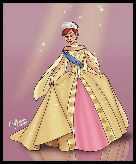 It's official, Anastasia IS Disney! Now when people say she is their favorite Disney Princess I won't have to correct them I can instead give them an even longer explanation of why they are technically correct! What a time to be alive! Paper dolls to come soon! ✨ #anastasia #Disney #disneyprincess #paperdollsbycory #illustration #princess #20thcenturyfox #journeytothepast #onceuponadecember Anastasia Aesthetic, Anastasia Disney, Anastasia Art, Disney Anastasia, Anastacia Disney, Anastasia Broadway, Anastasia 1997, Anastasia Musical, Anastasia Movie