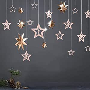 Baby Shower Christmas, Streamer Backdrop, Circle Garland, Star Banner, Gold Party Decorations, Birthday Decorations Kids, Banner Birthday, Star Garland, Twinkle Star