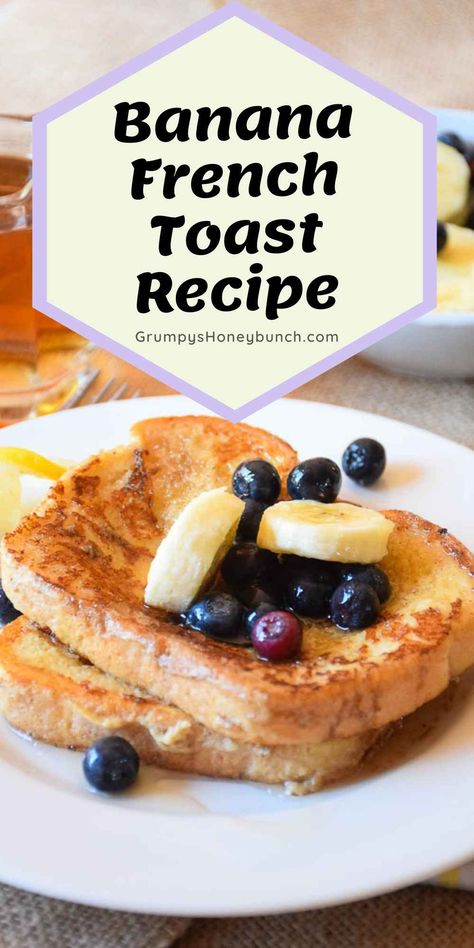 Banana French Toast Recipe, Breakfast Egg Bake, Homemade Breakfast Sausage, Classic French Toast, Banana French Toast, Banana And Egg, Yummy Healthy Breakfast, Toast Sandwich, French Toast Easy