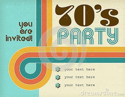 Auction Themes, 70s Theme Party, Retro Invitation, 70s Disco Party, Music Notes Art, Yearbook Pages, Graphic Design Style, Look Grunge, Retro Graphic Design