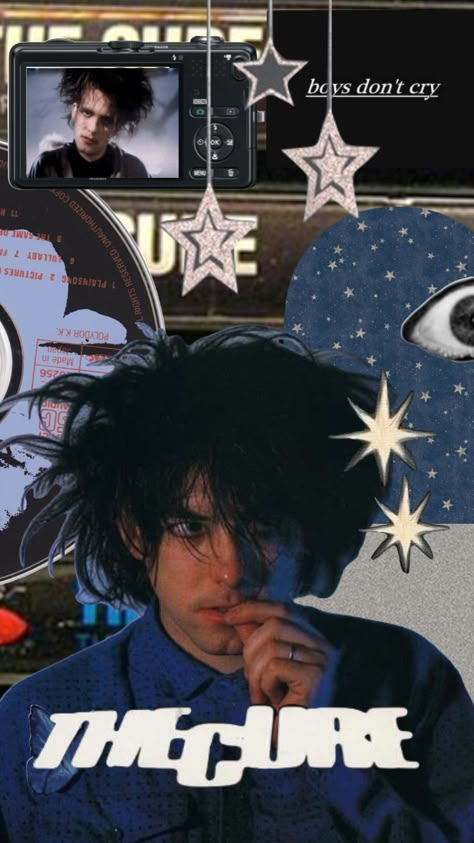 #thecure Robert Smith Poster, The Craft Wallpaper Iphone, Robert Smith Wallpaper, Robert Smith Background, Robert Smith Lovecats, Robert Smith In Bed, Phone's Wallpaper, Rock Collage, Gothic Bands