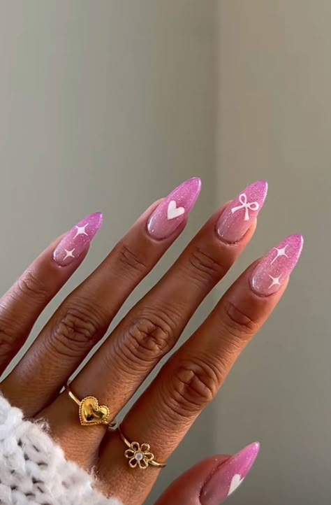 Girly Nail Designs Pink, Nail Art Summer 2024 Trends, How Nails, Nail Trends Summer 2023, Korean Summer Nails, Pretty Birthday Nails, Trends Summer 2023, Trending Nail Art, Baby Pink Nails