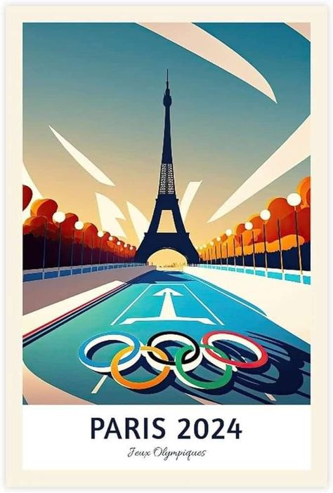 Olympic Poster, Textile Pattern Design Fashion, Olympic Theme Party, Olympic Theme, Olympic Party, 2024 Poster, 2024 Olympics, Paris Tour Eiffel, Paris Wallpaper