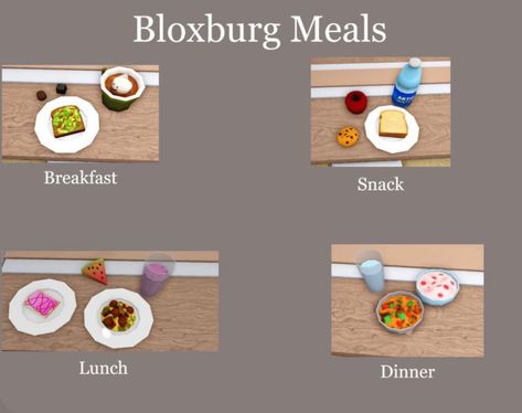 Bloxburg Meals Kitchen Decal, Blocksburg Room Ideas￼, Free House Design, House Decals, Bloxburg Decals Codes, Diy House Plans, Rp Ideas, Bloxburg Decal Codes, Small House Design Plans