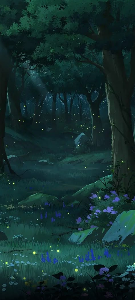 Studio Ghibli Forest Wallpaper, Spring Wallpaper Iphone Green, Zelda Wallpaper Aesthetic Iphone, Forest Anime Aesthetic, Mystical Forest Illustration, Forest Wallpaper Drawing, Spring Witch Aesthetic Wallpaper, Fantasy Background Forests, Anime Forest Wallpaper