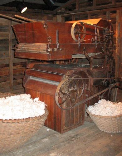 Cotton Gin, South Carolina - Museum Cotton Ginning Process, Farming Pictures, Cotton Spinning, South Carolina History, Charleston South Carolina History, Farm Workers, Steampunk Elements, Cotton Gin, The Old Grove Farmstead