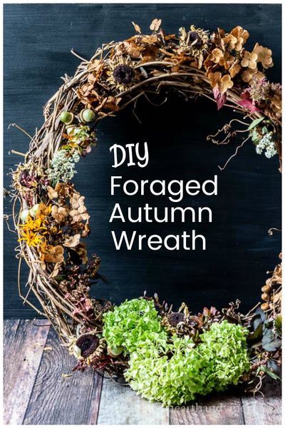 Try gathering different plant materials in fall colors from the back yard to make this beautiful natural fall wreath. Nature Crafts For Adults, Make Raised Garden Beds, Natural Fall Wreath, Wreath Diy Ideas, Making Raised Garden Beds, Natural Wreaths, Wreath Natural, Indoor Wreath, Material Wreaths