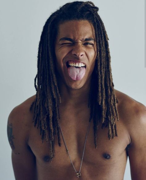 Jacob Robinson Long Haired Guys, Tommy Oliver, Human Anatomy Art, Wilhelmina Models, Light Hair, Long Hair Styles Men, Celebrities Female, Black Men, Dreadlocks