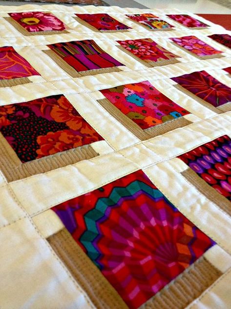 How To Make A Shadow Block Quilt | Quilting Land | Bloglovin’ Quilts With Focus Fabric, Shadow Quilts Free Pattern, Hexagon Block Quilts, Shadowbox Quilt Pattern Free, Shadowbox Quilt Pattern, Shadow Quilt Pattern Free, Illusion Quilts Pattern, Rectangle Quilt Blocks Free Pattern, Block In Block Quilt Pattern