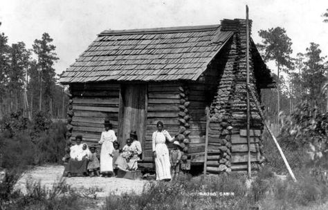 Florida Memory - Log cabin home - Leon County Region, Florida Reconstruction Era, Old Cabins, Pike County, Log Cabin Kits, Cabin Kits, Creepy Pictures, Lincoln Memorial, Log Cabin Homes, Log Cabins