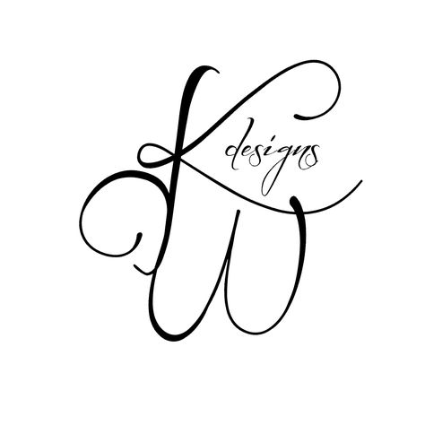 KW Designs Logo by Lollipop Ink Kw Logo Design, Fashion Designer Logo, Handwritten Logo, Deco Salon, Designer Logo, Yt Channel, K Fashion, Fashion Logo, School Art