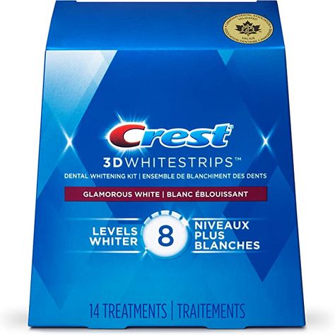 This powerful kit comes with 14 treatments that can help you achieve up to 8 levels of whiter teeth, all from the comfort of your own home. Using advanced technology and high-quality ingredients, the 3DWhitestrips work to remove years of stains from coffee, tea, and wine, leaving you with a dazzling smile that will turn heads. The strips are designed to conform to the unique shape of your teeth, ensuring that every surface is treated for optimal results. Crest Teeth Whitening Strips, Crest White Strips, Best Teeth Whitening Kit, Crest 3d White, Whitening Strips, Teeth Whitening Toothpaste, Teeth Whitening System, Teeth Whitening Strips, Tooth Sensitivity