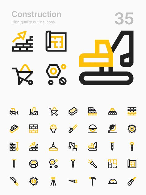 Construction Symbols, Construction Icon, Construction Tools Buildings, Logo Ig, Construction Company Logo, Construction Branding, Construction Logo Design, Logo Design Inspiration Creative, Icon Design Inspiration