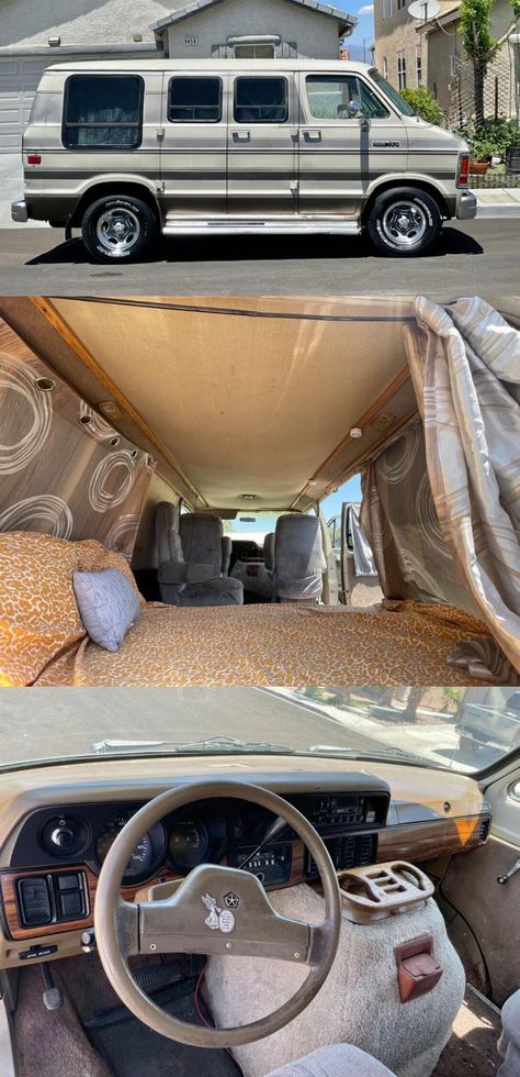 1991 Dodge Ram Van B150 camper conversion [fuel injected] Dodge Van Conversion, Dodge Ram Van Conversion, Dodge Van For Sale, Dodge Camper Van, Doge Ram, Fold Out Bed, Captain Chairs, Dodge Ram Van, Ram Van