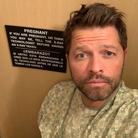 Misha Collins on Instagram: “I wasn’t worried until I saw this sign, but come to think of it... it has been a while since I had my period... Ug. (And don’t worry, mom,…” Hip Injuries, Spn Cast, Supernatural Art, People Skills, Supernatural Cast, Supernatural Fandom, Happy B Day, Lord And Savior, Misha Collins