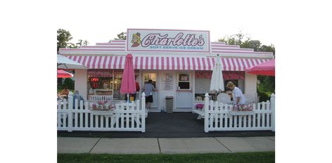 Charlotte's Ice Cream Ice Cream Parlor Exterior, Planet Coaster, Colorful Places, Soft Serve Ice Cream, Ice Cream Parlor, Ice Cream Truck, Christmas Gift Shop, Ice Cream Shop, Soft Serve