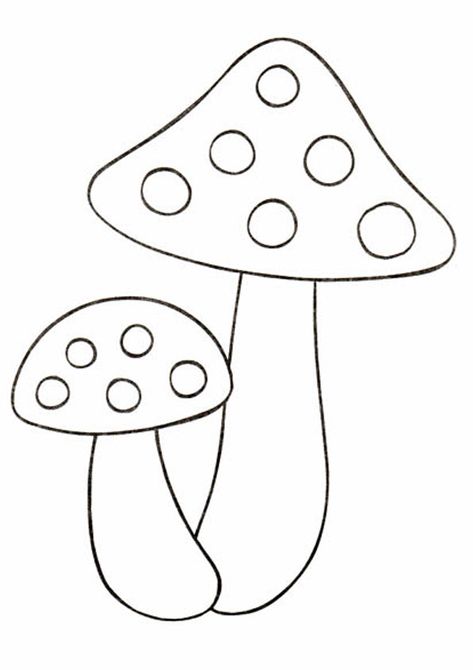 Coloring Page Mushroom, Toadstool Template, Free Mushroom Printables, Mushroom Template Free Printable, Mushroom Coloring Pages Free Printable, Mushroom Crafts For Kids, Mushroom Template, Mushroom Outline, Mushroom Printable