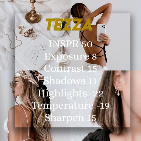 Tezza Editing Presets, Tezza Instagram Feed, Tezza Filter Edit Vintage, Tezza Filter Edit Aesthetic, Tezza App Filters, Tezza Editing Tutorial, Tezza Photo Edits, Tezza Presets Tutorial, Tezza Filter Tutorial