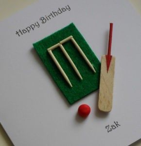 Cricket Birthday Cards Handmade, Cricket Cards Handmade, Cricket Party Ideas, Cricket Theme Birthday, Cricket Birthday Cake, Cricket Party, Cricket Cards, Cricket Theme Cake, Sports Journal