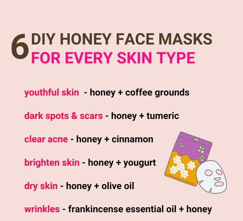 Diy Honey Face Mask, Honey For Acne, Clear Skin Face Mask, Remove Skin Tags Naturally, Honey Face Mask, Skin Face Mask, Natural Skin Care Remedies, Body Mask, Clear Acne