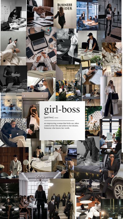 Manifesting Vision Board, Business Vision Board, Vision Board Examples, Vision Board Images, Vision Board Wallpaper, Career Vision Board, Work Goals, Business Woman Successful, Dream Vision Board