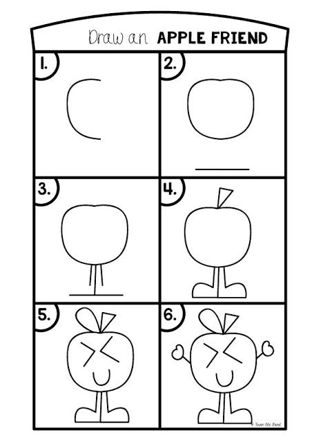 Apple Directed Drawing Apple Directed Drawing, Directed Drawings For Kindergarten, September Directed Drawing For Kids, November Directed Drawing For Kids, Apple Directed Drawing For Kids, Directive Drawing For Kids, Fall Directed Drawing For Kids, Apple Drawing Kids, Drawings For Kindergarten