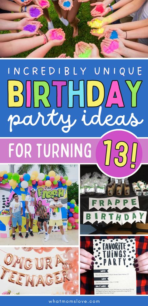 27 Birthday Party, 13th Birthday Party Decorations, 13th Birthday Party Ideas, 13th Birthday Party Ideas For Girls, 12th Birthday Party Ideas, Teen Girl Birthday Party, Party Ideas For Girls, Unique Birthday Party Ideas