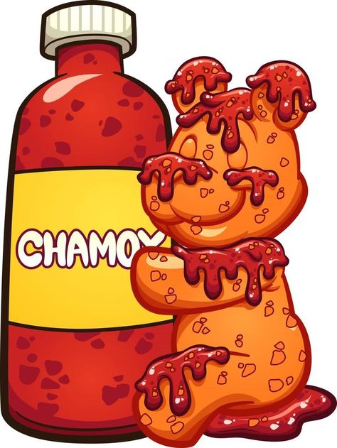 Chamoy Sauce, Candy Text, Spicy Candy, Candy Icon, Candy Drawing, Candy Logo, Mexican Candy, Paint Drop, Spongebob Wallpaper