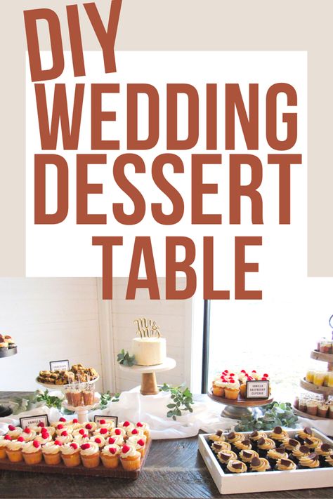 Check out my video on how to build a dessert table for your wedding! Diy Wedding Dessert Table, Easy Dessert Table Ideas, Simple Wedding Dessert Table, Wedding Dessert Table Ideas Elegant, Small Dessert Table Ideas, Outdoor Dessert Table, Desert Tables, Dessert Table Set Up, Desert Bar Wedding