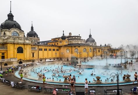 12 Awesome Things To Do In Budapest Bath Houses, Things To Do In Budapest, To Do In Budapest, Visit Budapest, Thermal Baths, Hungary Travel, Budapest Travel, Buda Castle, Thermal Bath