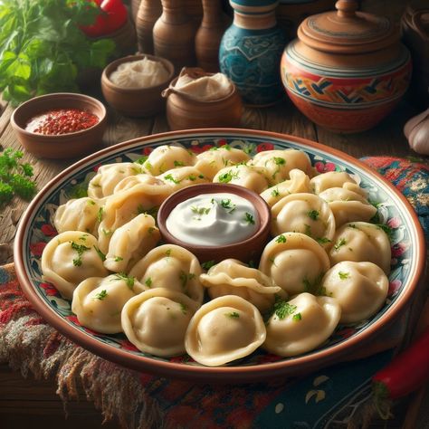 Cooking w/ Culture !! 🍲🌟 Explore the Unique Flavors of Russian Cuisine with Pelmeni! 🌟🍲 Hello, culinary adventurers! Today, let's dive into a beloved staple of Russian cuisine—Pelmeni. These delicious dumplings, filled with seasoned meat, are not just a treat for the taste buds; they're steeped in cultural history, reflecting the traditional family gatherings of Russian society, perfectly embodying the proverb, "A brave man is a castle; a coward is a ruin." Pelmeni Recipe Ingredients: Gro... Pelmeni Recipe, Russian Pelmeni, Russian Dumplings, Russia Food, Brave Man, Russian Food, Traditional Family, Food History, Recipe Ingredients