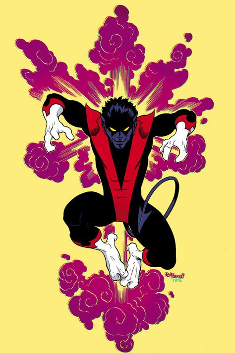 Classic Nightcrawler by Ed McGuinness by whoisrico.deviantart.com on @deviantART Slurpee Cup, Ed Mcguinness, Kurt Wagner, Xmen, The One, Deviantart, Black