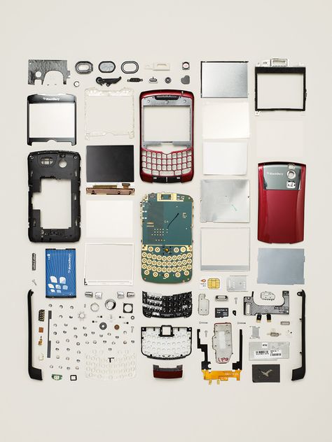 Things Come Apart, 50 Disassembled Objects in 21,959 Individual Parts by Todd McLellan | Colossal Todd Mclellan, Things Organized Neatly, Colossal Art, Take Apart, Everyday Objects, Potpourri, Industrial Design, Cell Phone, Gadgets