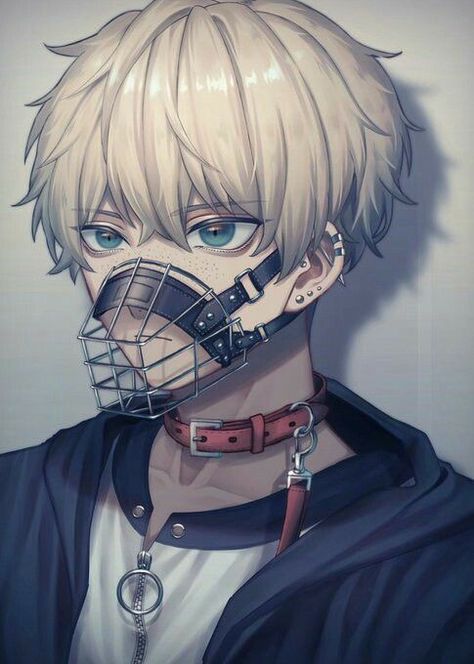 Muzzle Anime Guy, Dog Mask, Roleplay Characters, Dark Anime Guys, Anime Wolf, Dark Art Illustrations, Human Art, Anime Oc