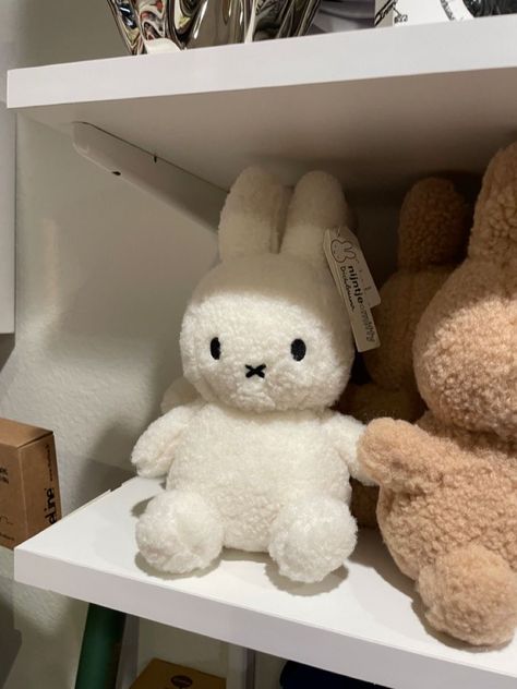 credits to owner Miffy Stuffed Animal, Miffy Plushies, Cute Plushies Kawaii, Miffy Stuff, Miffy Plush, Miffy Bunny, Cute Plushies, Birthday List, Cute Stuffed Animals